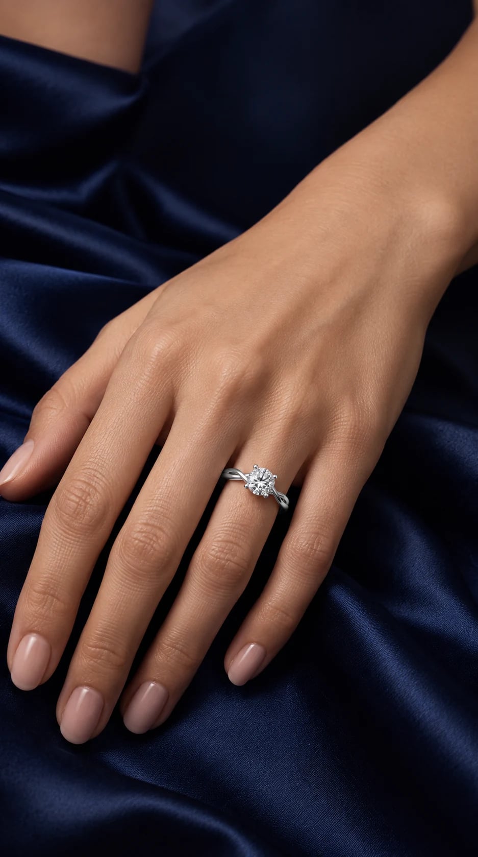 Belaroq Everyday Brilliance round lab-grown diamond ring