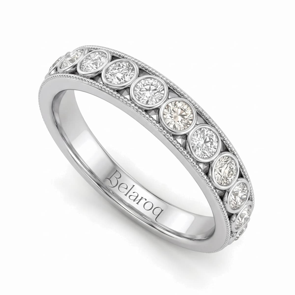 Belaroq Sienna Maris Arcade White Gold Lab Diamond Ring