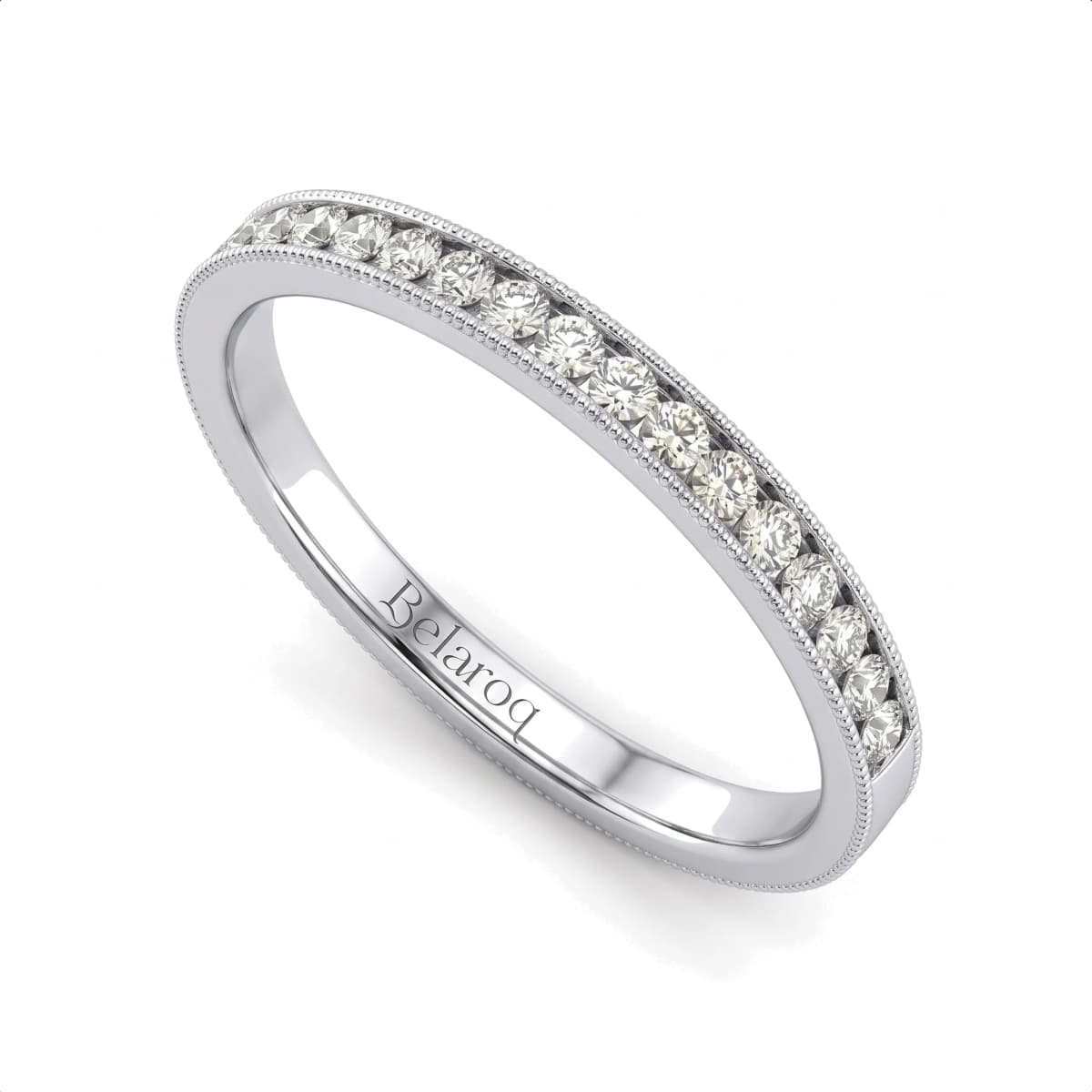 Belaroq Lucienne Silk Duchess White Gold Diamond Ring